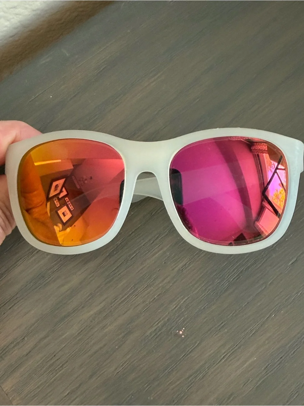 Babiators Aviators Sunglasses with pink-orange gradient lenses